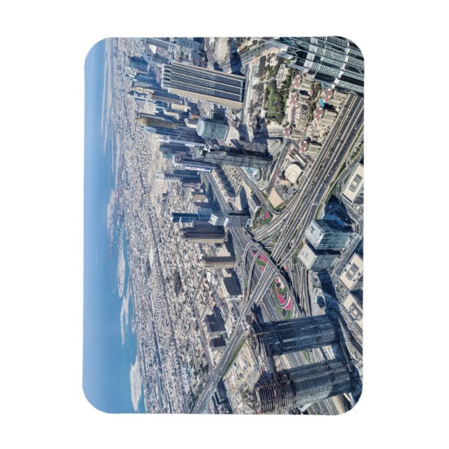Aerial View Of Dubai Magnet (Vertical)