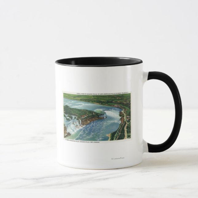 Aerial View of Entire Niagara Falls 2 Mug (Right)