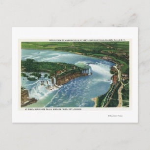 Aerial View of Entire Niagara Falls 2 Postcard