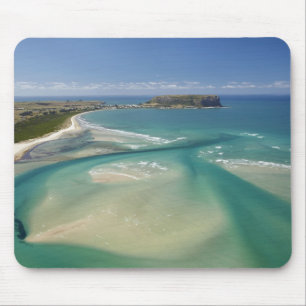 Aerial view of estuary, Sawyer Bay, Stanley and Mouse Pad