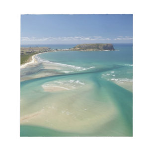 Aerial view of estuary, Sawyer Bay, Stanley and Notepad