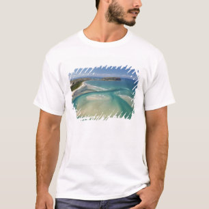 Aerial view of estuary, Sawyer Bay, Stanley and T-Shirt