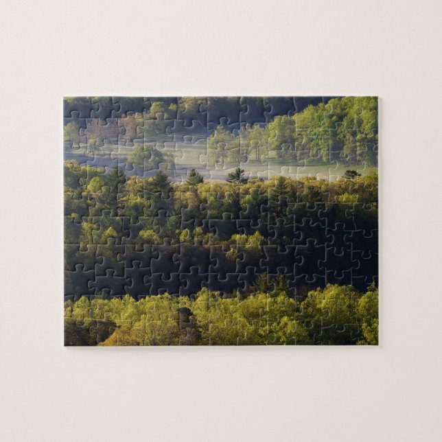 Aerial view of forest in Cades Cove, Great Smoky Jigsaw Puzzle (Horizontal)