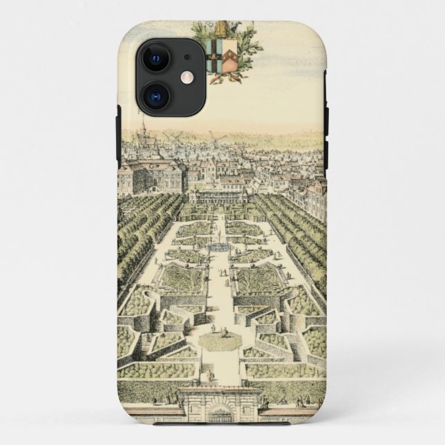 Aerial View of Formal Garden by Eric Dahlbergh Case-Mate iPhone Case (Back)