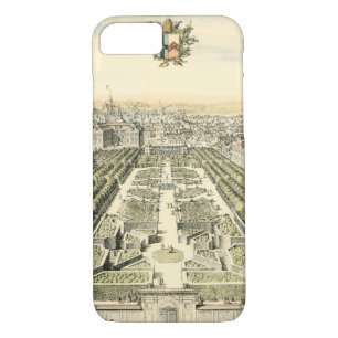 Aerial View of Formal Garden by Eric Dahlbergh iPhone 8/7 Case