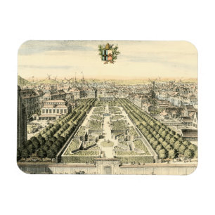 Aerial View of Formal Garden by Eric Dahlbergh Magnet