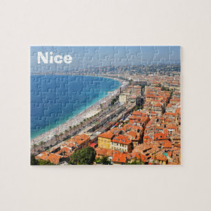 Aerial view of French Riviera in Nice, France Jigsaw Puzzle
