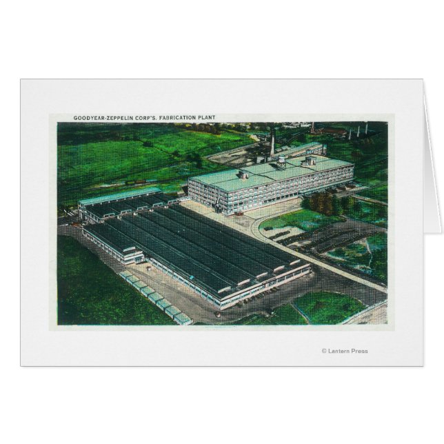 Aerial View of Goodyear-Zeppelin Fabrication (Front Horizontal)