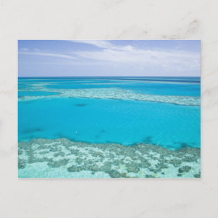 Aerial view of Great Barrier Reef by Postcard