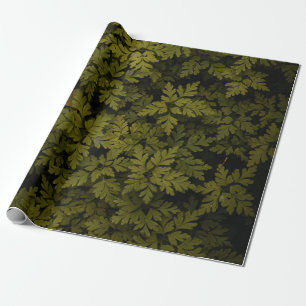 Aerial view of green leafed plant wrapping paper