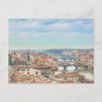 Aerial View of Historic Centre of Florence Italy