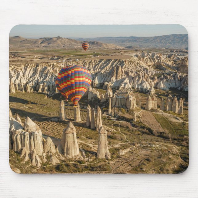 Aerial View Of Hot Air Balloons, Cappadocia 2 Mouse Pad (Front)