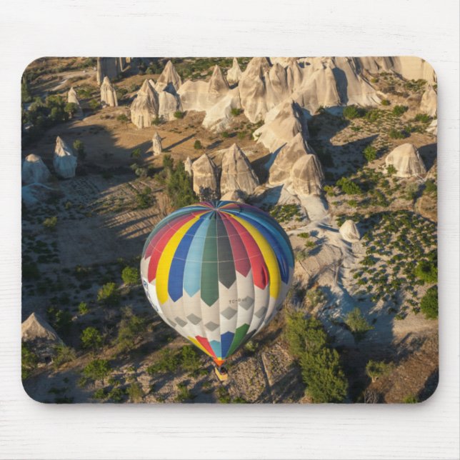 Aerial View Of Hot Air Balloons, Cappadocia Mouse Pad (Front)