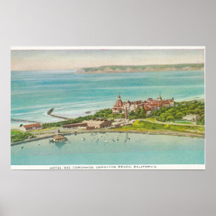 Aerial View of Hotel del Coronado Poster