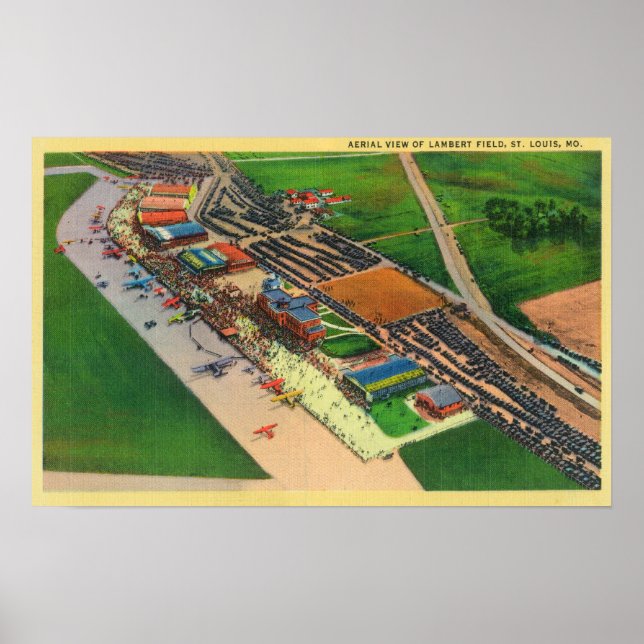 Aerial View of Lambert Air FieldSt. Louis, MO Poster (Front)
