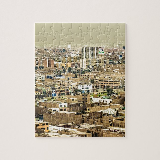 Aerial View of Lima Outskirts, Peru Jigsaw Puzzle (Vertical)