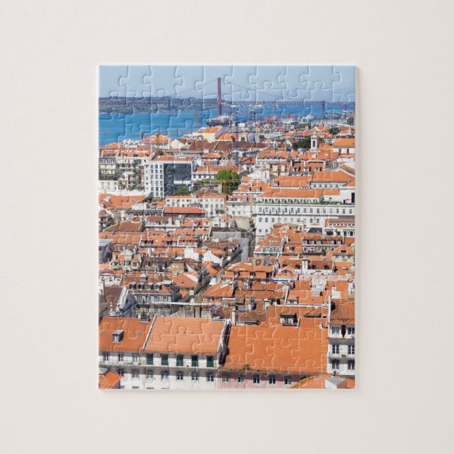 Aerial view of Lisbon, Portugal Jigsaw Puzzle (Vertical)