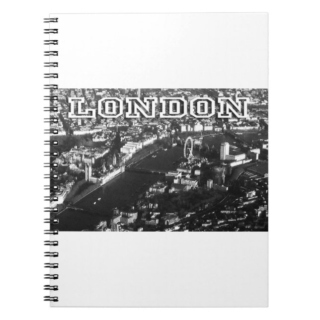 Aerial view of London Notebook (Front)