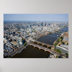 Aerial View of London Poster