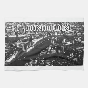 Aerial view of London Tea Towel