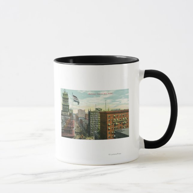 Aerial View of Main Street 2 Mug (Right)