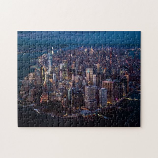 Aerial View of Manhattan Jigsaw Puzzle (Horizontal)