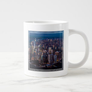 Aerial View of Manhattan Large Coffee Mug