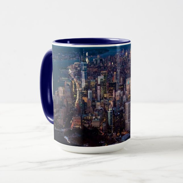 Aerial View of Manhattan Mug (Front Left)