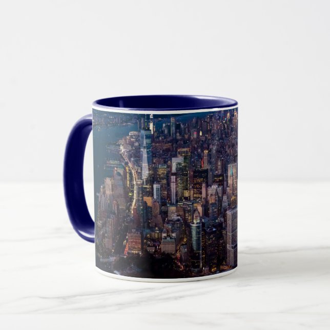 Aerial View of Manhattan Mug (Front Left)