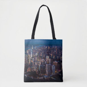Aerial View of Manhattan Tote Bag