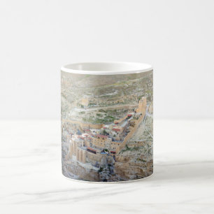 Aerial view of Mar Saba Monastery Coffee Mug