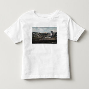 Aerial View of Mining Shaft & Town Toddler T-Shirt