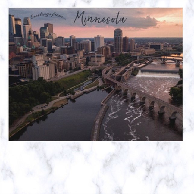Aerial View of  Minneapolis Minnesota Postcard (Creator Uploaded)