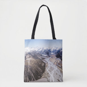 AERIAL VIEW OF MOUNTAIN RANGES TOTE BAG