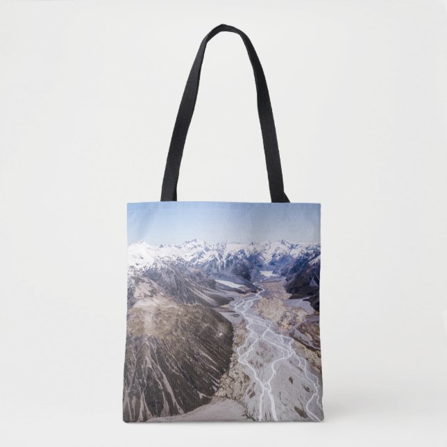AERIAL VIEW OF MOUNTAIN RANGES TOTE BAG (Front)