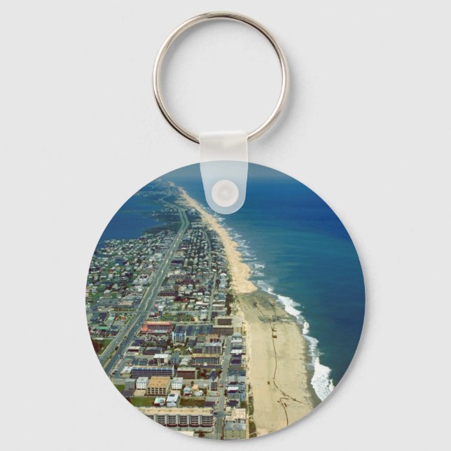 Aerial View of Ocean City Maryland Key Ring (Front)