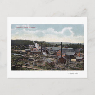 Aerial View of Paper Mills Postcard