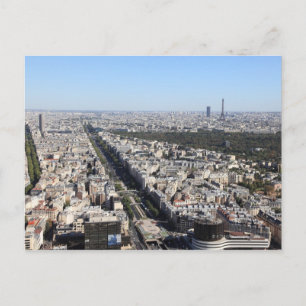aerial view of PARIS 3 Postcard
