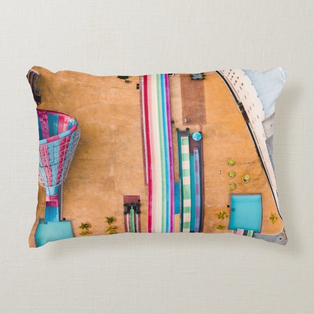 Aerial view of park decorative cushion (Front)