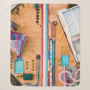 Aerial view of park sherpa blanket