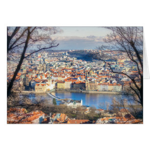 Aerial view of Prague