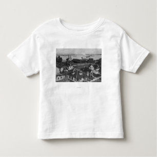 Aerial View of Residences and River Front Toddler T-Shirt