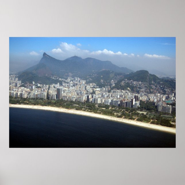 Aerial view of Rio de Janeiro Poster (Front)