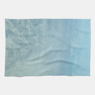 Aerial View of Rugged Mountain Desert Landscape an Tea Towel