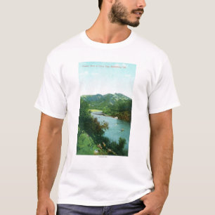 Aerial View of Russian River at Camp Rose T-Shirt