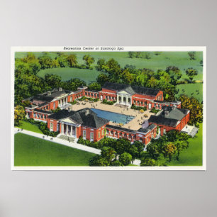 Aerial View of Saratoga Spa Recreation Center Poster