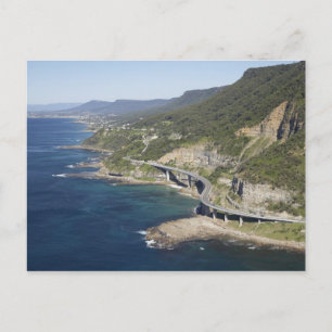 Aerial view of Sea Cliff Bridge near Wollongong, 2 Postcard