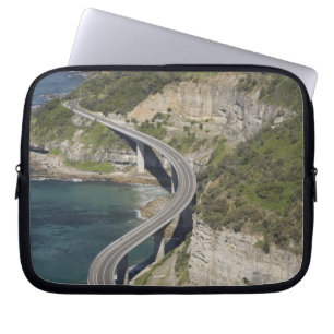 Aerial view of Sea Cliff Bridge near Wollongong, Laptop Sleeve