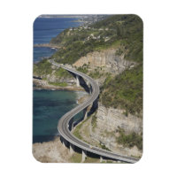 Aerial view of Sea Cliff Bridge near Wollongong,