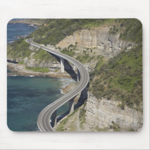 Aerial view of Sea Cliff Bridge near Wollongong, Mouse Pad